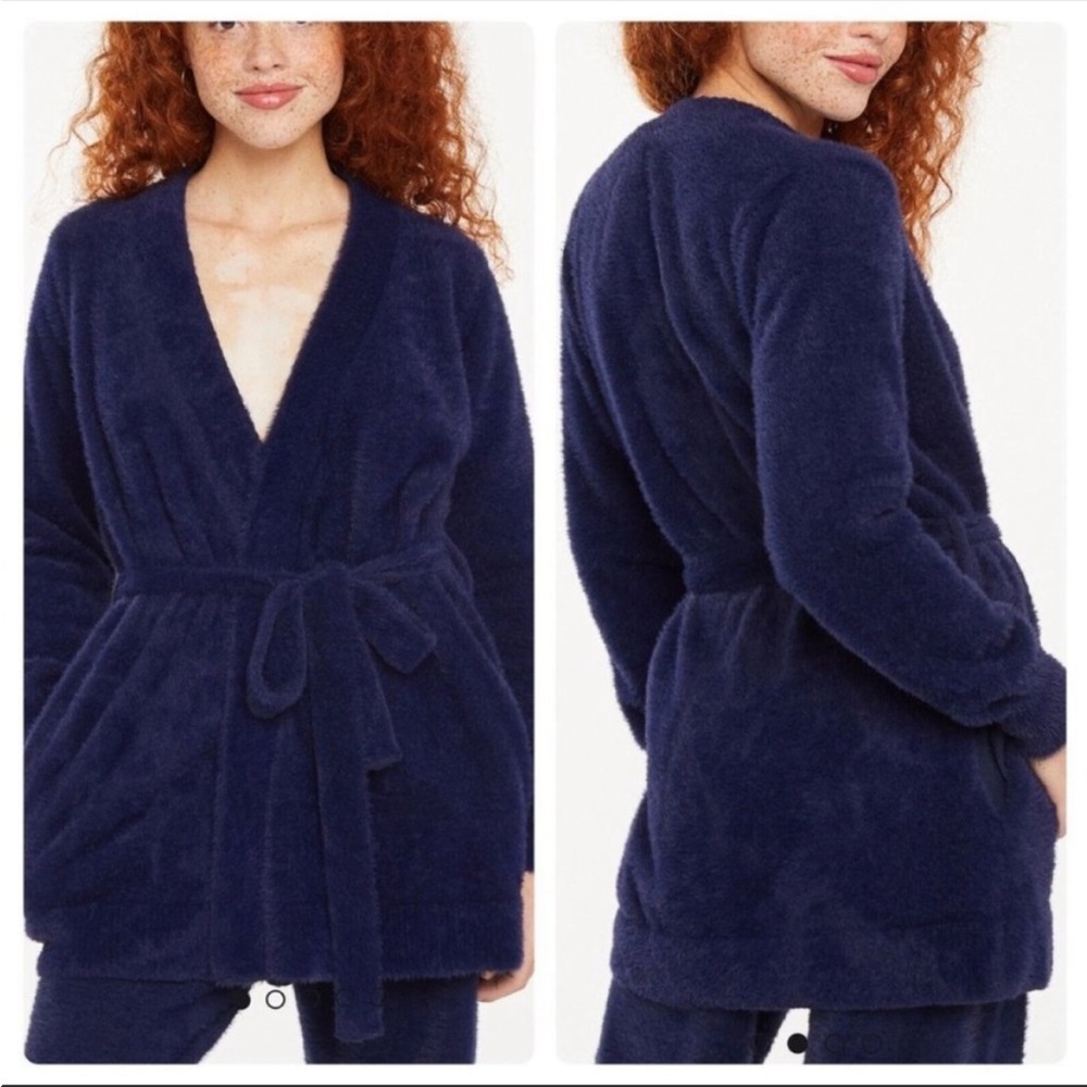 SAVAGE x Fenty (XL/1X) Fluff it Up Robe in Navy Blue
